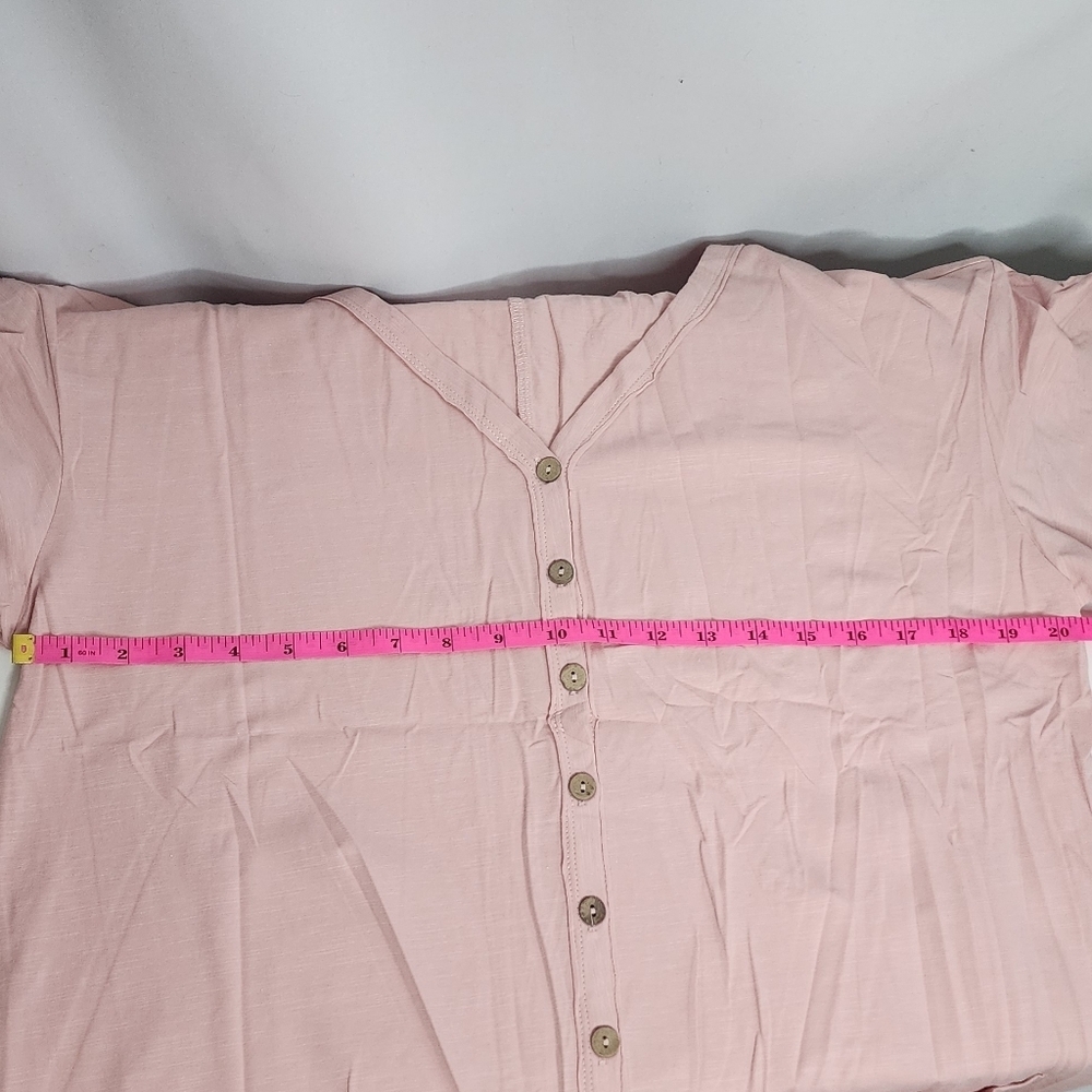 ‼️NEW IN‼️Dusty Pink Button-Down Jumpsuit Size L - Picture 4 of 5